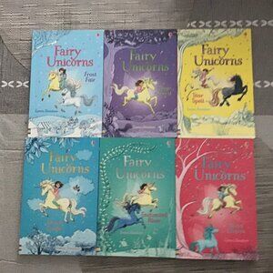 Lot of 6 Fairy Unicorns Books by Zanna Davidson--like new--Homeschool Reading